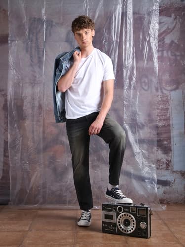 Hubberholme Men Cotton Washed Relaxed Fit Mid-Rise Jeans 5
