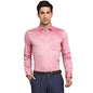 Turtle Men 100% Cotton Pink Solid Slim Fit Formal Shirt