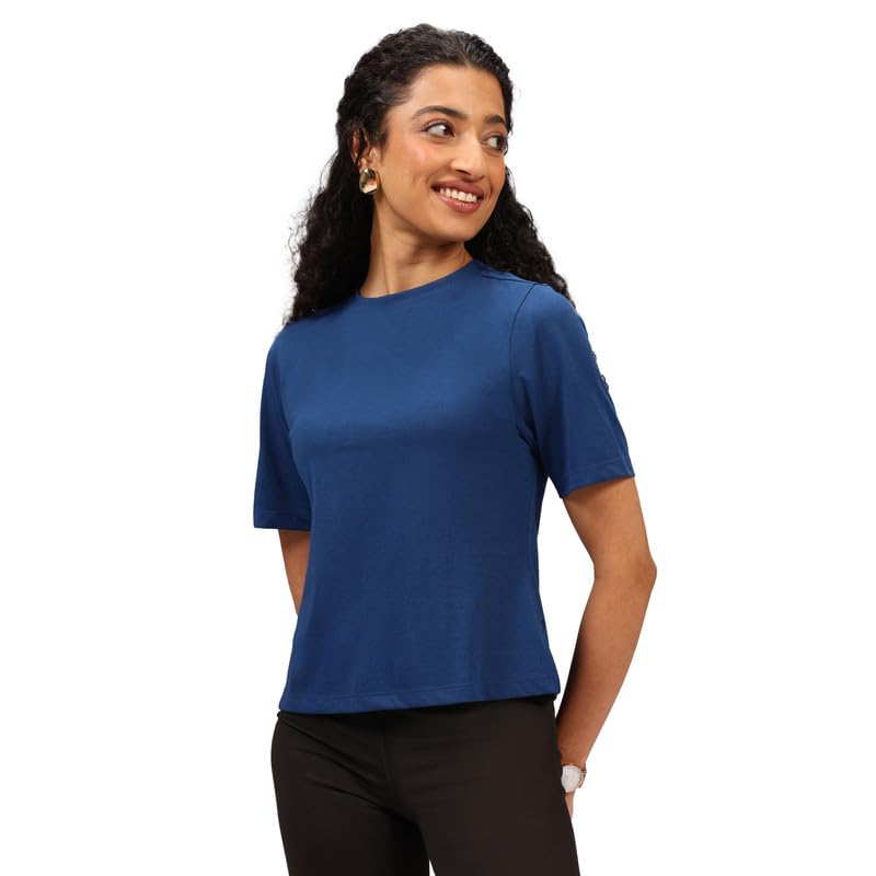 BlissClub Cotton Pro High Neck Top, Cotton-Like Comfort, Sweat-Free Confidence, Chic high Neck, Flattering fit