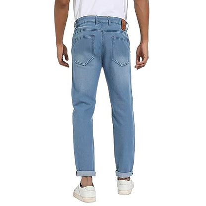 Campus Sutra Mens Regular Jeans (CBSSM23_CSMSSJEAN1024_Light Blue