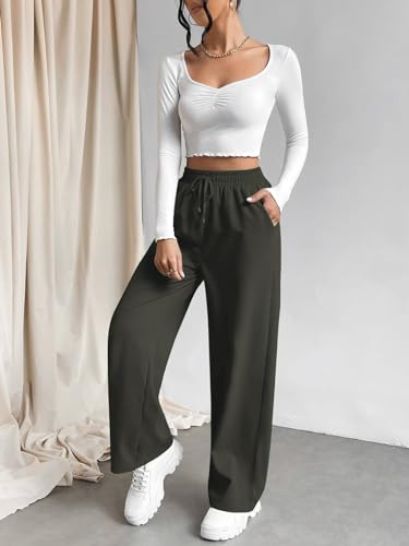 Leriya Fashion High Waist Trousers For Women  Flared Korean Style Formal Pants | Elegant Workwear For Office, College & Events (