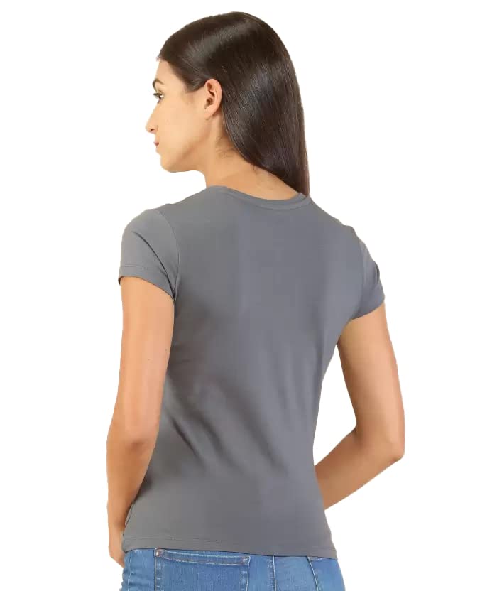 Lyra Pure Cotton Round Neck Printed T-Shirt For Women