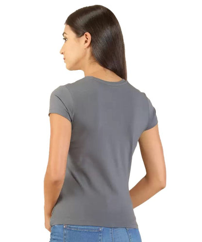 Lyra Pure Cotton Round Neck Printed T-Shirt For Women