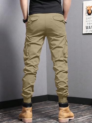 Leriya Fashion MenS Cargo Pants With Pockets | Cotton Joggers For Men | 6 Pocket Jeans Pant | Casual Trousers For Men (Lf-Tp-11