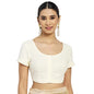 Fabindia Women Slub Woven Round Neck Blouse Cotton_38