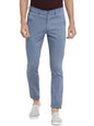 Turtle Men Sky Blue Striped Narrow Fit Trousers