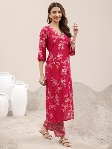 Libas WomenS Silk Blend Kurta Set (400335