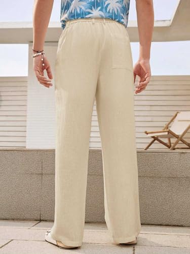 Greciilooks Trouser Pant For Men | Loose Fit Man Track Pants | Formal Causal Regular & Relaxed Cargo | Summer| Stretchable Cream