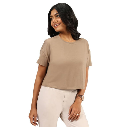 BlissClub Womens Softest Tee Boxy Crop