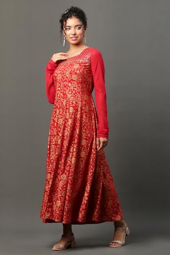 Aurelia WomenS 100% Viscose Regular Kurta (23Aua14968-506938_Red