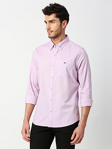 Thomas Scott Solid Color Long Sleeve Regular Fit Casual Shirt for Mens