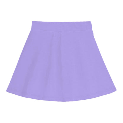 Kyda KidsGirls Cotton Printed Skirt Attached With Inner Lycra Shorts(Pack Of 1) Lavender