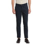 Turtle Men Navy Blue Narrow Fit Self Design Casual Trousers