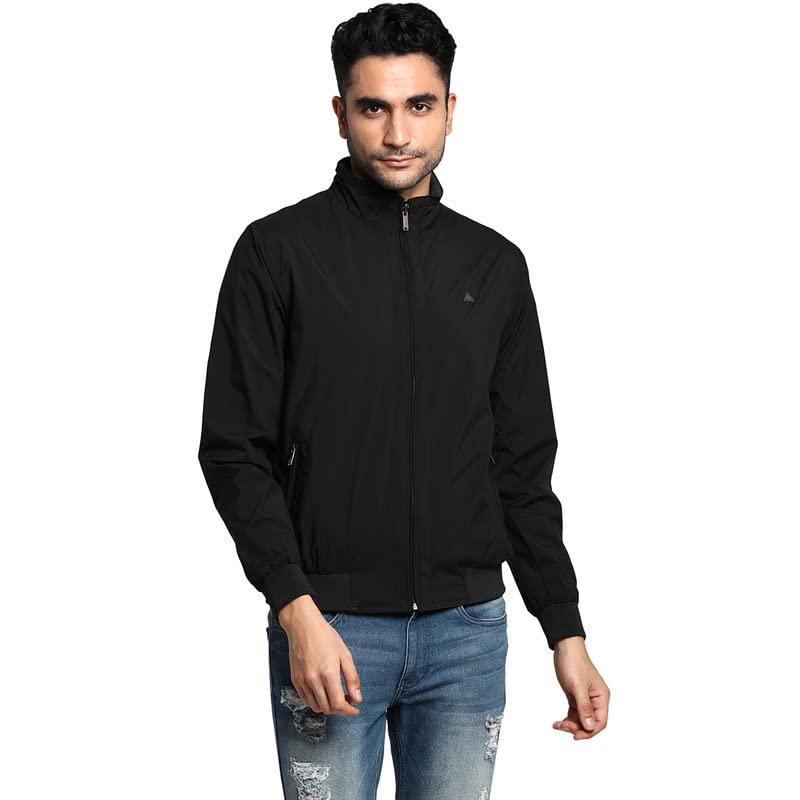 Turtle Men Black Solid Reversible Windcheater
