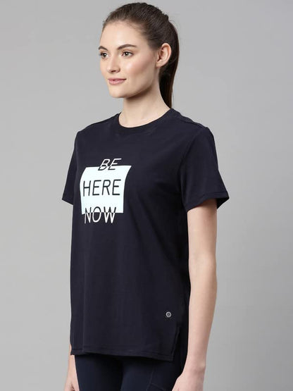 Enamor Athleisure Relaxed Fit Short Sleeve Round Neck Antimicrobial Finish Breathable Stretch Cotton Activewear Sports Tshirt fo