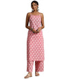 Libas Womens Printed Cotton Straight Kurta With Palazzos