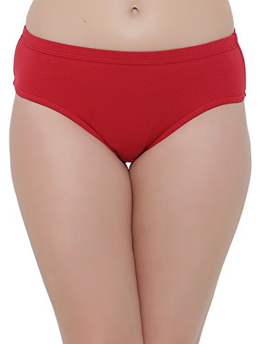 Clovia WomenS Cotton Hipster (Pack Of 1) (Pn2508P04-S_Red_Small_Red_S)
