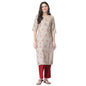 Pinkmint Women'S Color Beige Crepe Straight Kurta And Pant Set (Ukp-2000_L)