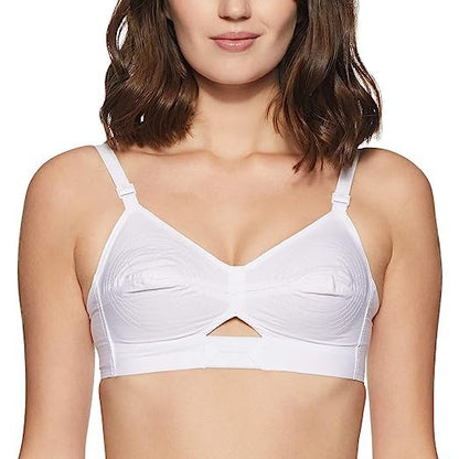 Rupa Womens Cotton Foam Wire Free Everyday Bra White