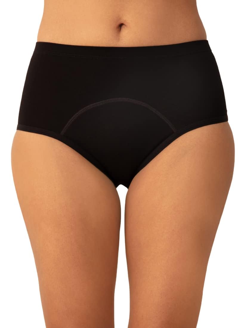 Nykd (Nyp271 Sustainable Bamboo Cotton Period Panty For Women | Leakproof, Anti Odor & Anti Bacterial Underwear With High Absorb