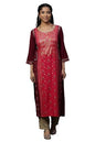 Aurelia Women'S Cotton Regular Kurta (24Fea14530-507683_Pink