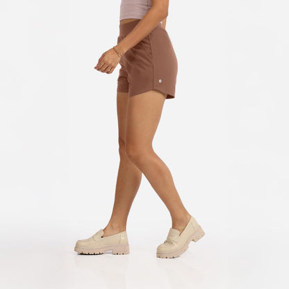 BlissClub Groove-in Cotton Shorts | Cotton Shorts | Side Pockets | Stretchy |Curved Hem