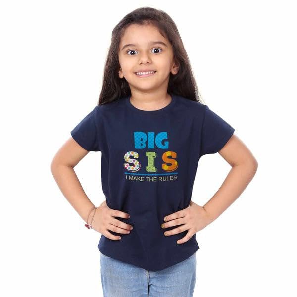 Bon Organik Girls Regular Fit T-Shirt (24RAKHI6079_Sister