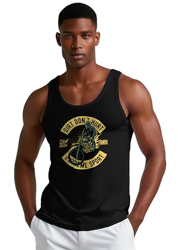 Peppyzone Mens Regular Fit Vest (TT-Biker 6-10_Black3