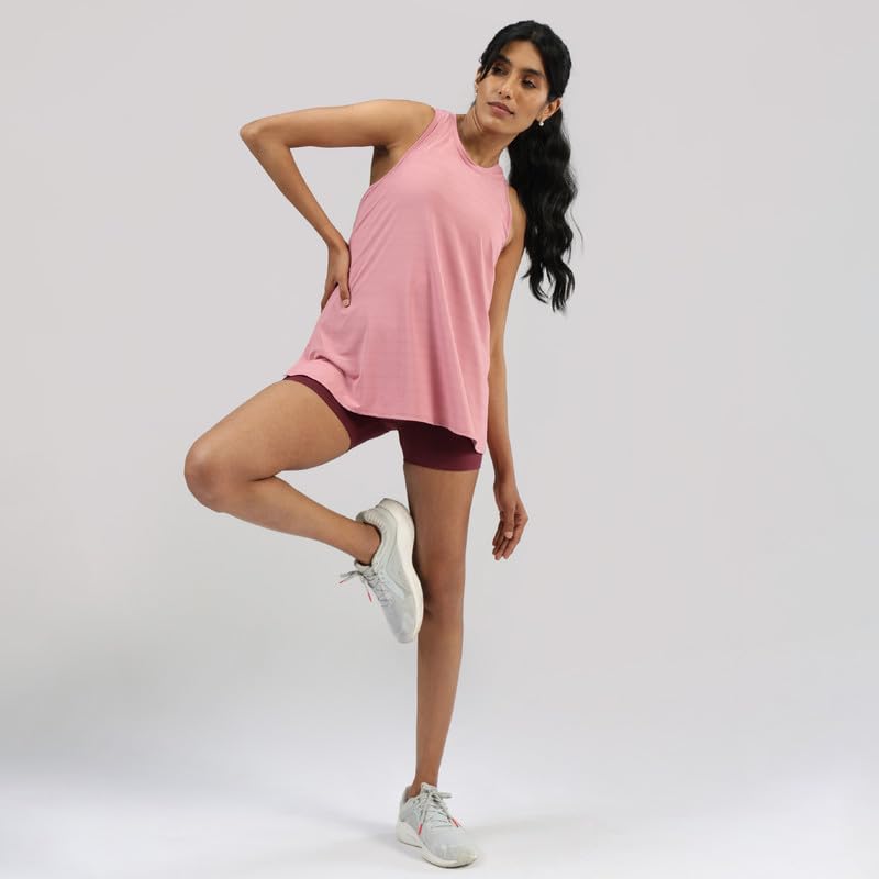 BlissClub Most Breathable - Overlapped Mesh Tank, Breathable Comfort Through Tough Moves, Breathable Mesh Fabric,Lightweight,Ove