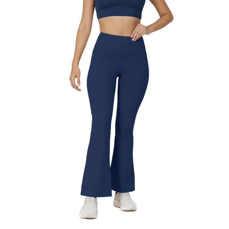 BlissClub Ultimate Flare Pants Lite for Women Above 55 ft Tall | High Waist Trousers and Formal Pants for Office wear | Comfort
