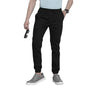 The Indian Garage Co Men Slim Fit Solid Mid-Rise Stretchable Chino Joggers Black
