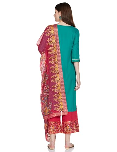 Aurelia Women Viscose Kurta Palazzo With Dupatta Set