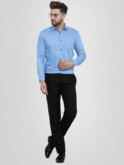 Tee Projekt Solid Shirt for Mens,Solid Shirt for Mens, Casual Shirt for Men,Full Sleeve Spread Collar, Shirt for Men_Pack of-2