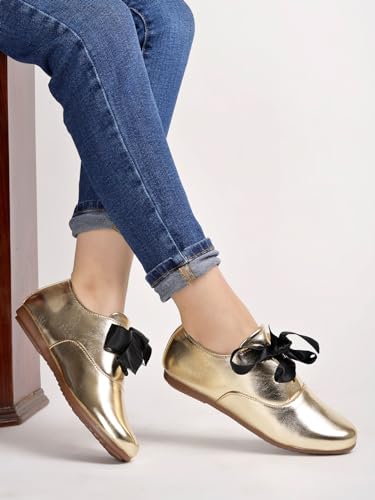 Shoetopia WomenS Casual Shoes Golden
