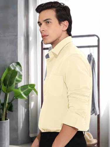 Pinkmint Men Shirt l Cotton Mens Shirt l Long Sleeve Shirt l Formal l Casual Regular Fit Shirt
