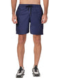 Style Quotient Men Navy Solid Polyester Regular Swim Shorts