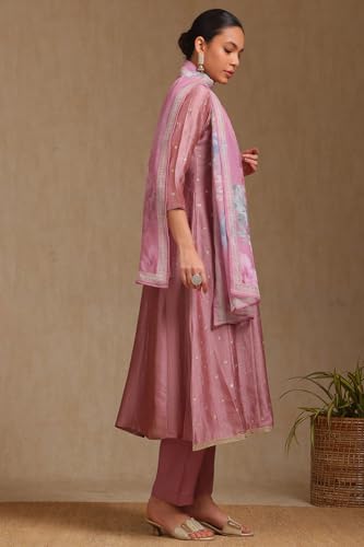 Soch Womens Vichitra Salwar Suit Set (EWS5CD21734_Blush Pink