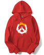 ADRO Men's Cotton Neck Hooded Sweatshirt (H20-M-PC-RD_Red_XL)
