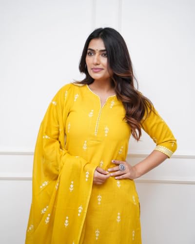 FABNEX Kurta Set for Women | Women Kurta Set with Dupatta | Women Kurta Sets Kurtis | Women Kurta Pant Set (K-94-95) (in, Alpha,