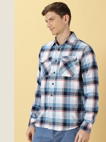 Thomas Scott Mens Regular Fit Shirt (TS1173_Blue