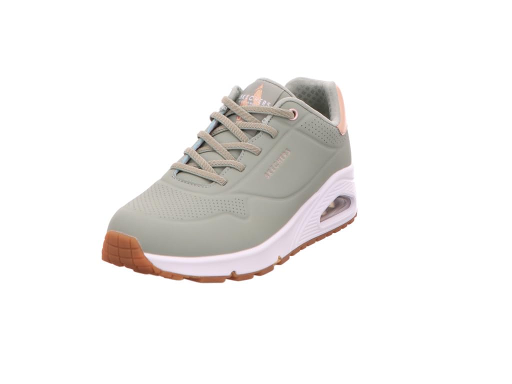 Skechers Women Uno Shimmer Away Lifestyle Lace Up Casual Shoes