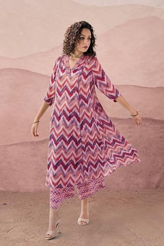 Toochki Salwar Suit Set For Women | Kurta Set For Women | Zig Zag Printed Salwar Suits | Ethnic Wear Salwar Suits | Two Piece Ku