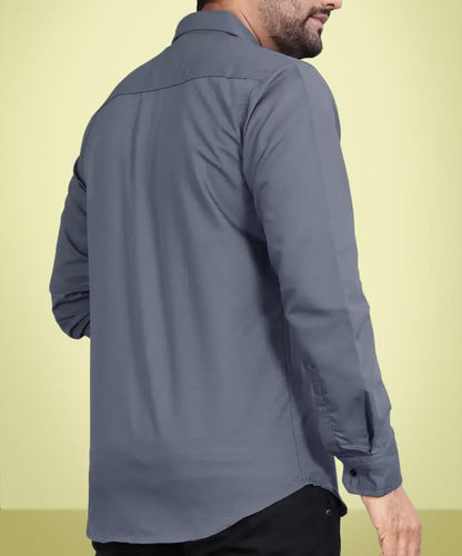 Tee Projekt Combo Casual Shirt for Men Spread Collar Long Sleeve Shirt Casual, Formal, Home