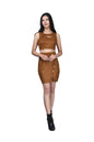 Noble Monk Women'S Designer Bodycon Fit Two Piece Party Look Round Neck Sleeveless Western Dress