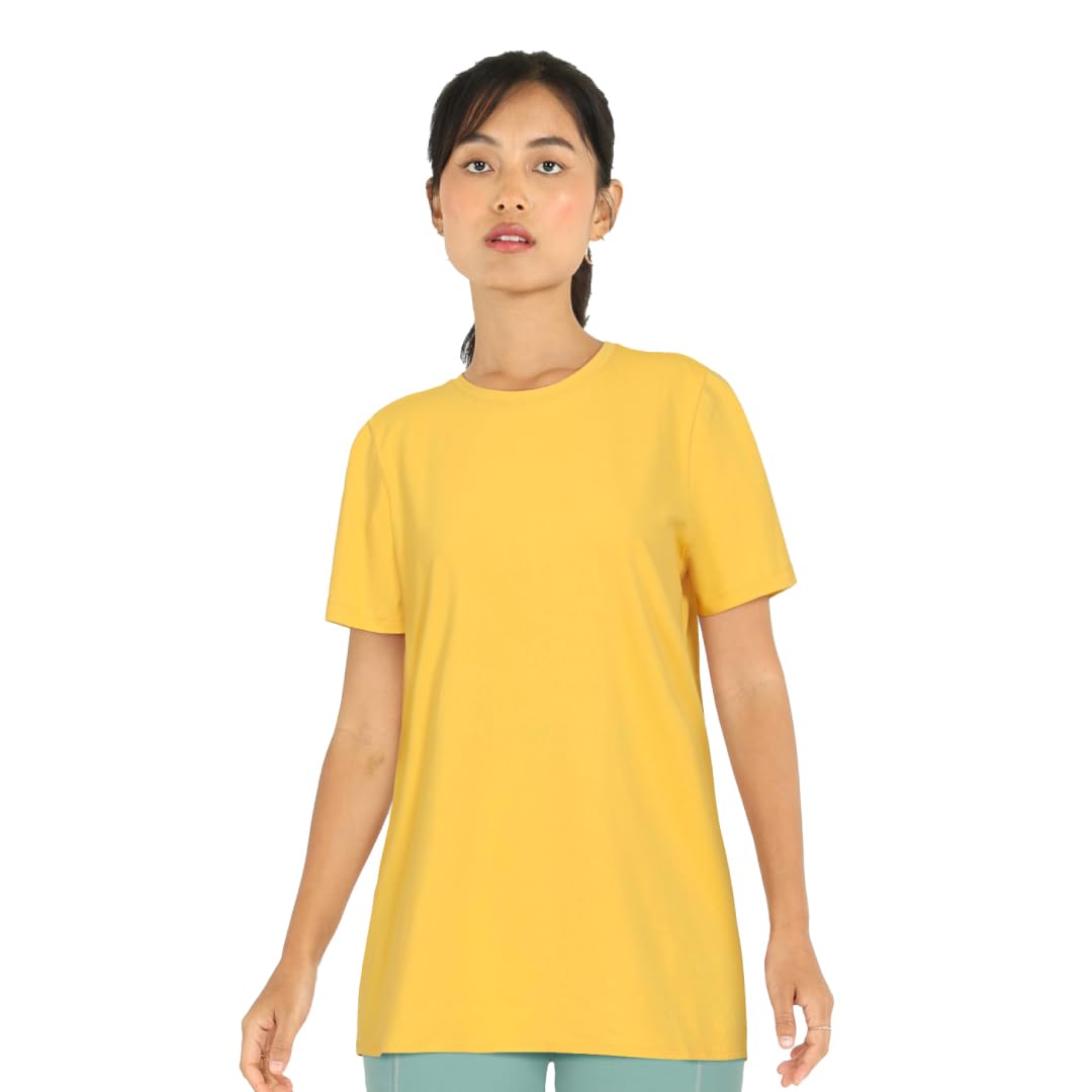 BlissClub Women The Last Tee - Boyfriend tee | Womens t-Shirt |  Sleeves | Hip Covering | Cotton Tee