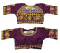 Pujia Mills WomenS Embroidery Handwork Design Bridal Blouse (Wine)
