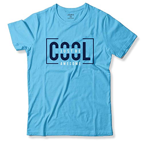 ADRO Just Be Cool Design Printed T-Shirts for Men & Women (RNR-S35-JBA-MI_Mint_XL)