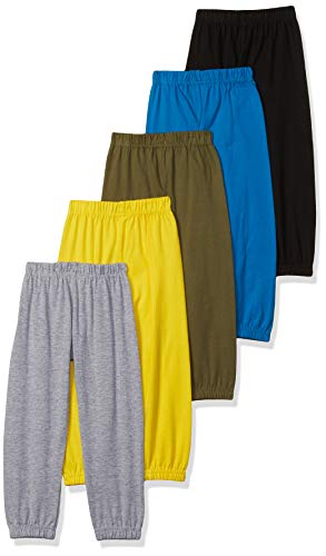 T2F Boys Regular Fit Printed Cotton Track Pant (Pack of 5)