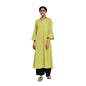 Fabindia WomenS Cotton Embroidered Regular Kurta (100795502_Green