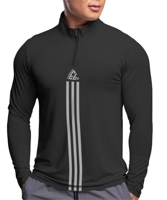 Noble Monk MenS Active Wear Regular Fit T Shirt |Full Sleeves |Casual T-Shirt For Men Black